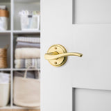 Kwikset Sedona Transitional Satin Brass Half-Dummy Lever