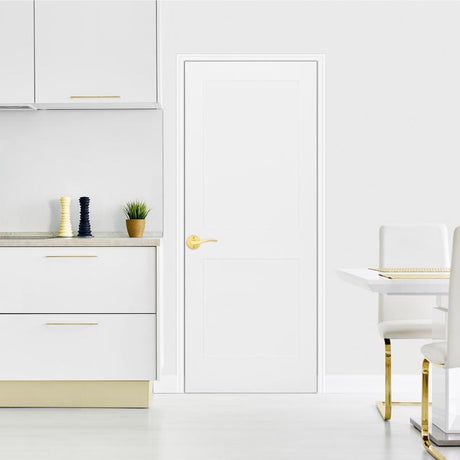 Kwikset Sedona Transitional Satin Brass Half-Dummy Lever