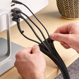 Wrap-It 10 ft. L Black Mesh Cable Sleeve, Pack of 3
