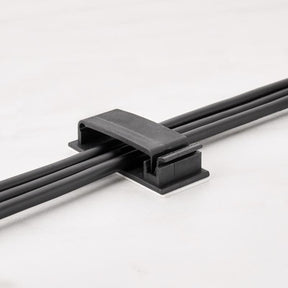Wrap-It 3.38 in. L Black Plastic Cable Clip, Pack of 6