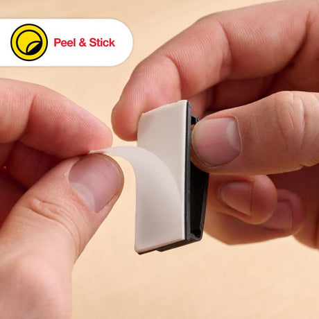 Wrap-It 3.38 in. L Black Plastic Cable Clip, Pack of 6
