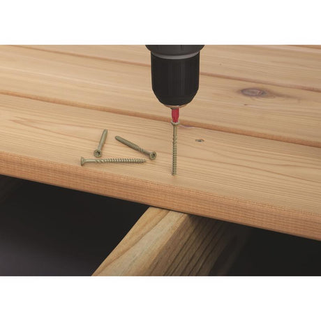 GRK Fasteners No. 8 in. X 2 in. L Star Climatek W-Cut Wood Screws 110 pk