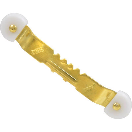 HILLMAN ReadyNail Polished Brass Gold Sawtooth Hanger 3 pc