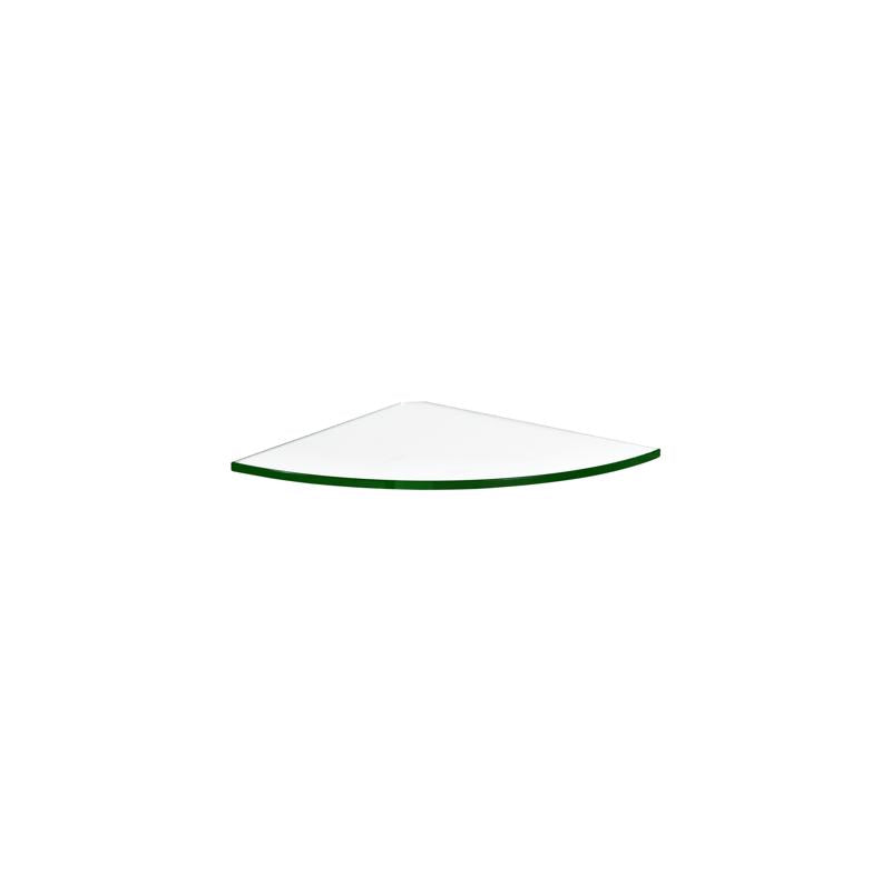 Dolle 0.31 in. H X 9.8 in. W X 9.8 in. D Clear Glass Corner Shelf, Pack of 3