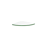 Dolle 0.31 in. H X 9.8 in. W X 9.8 in. D Clear Glass Corner Shelf, Pack of 3