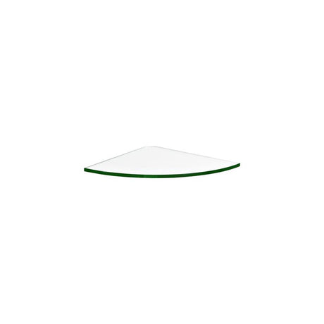 Dolle 0.31 in. H X 9.8 in. W X 9.8 in. D Clear Glass Corner Shelf, Pack of 3