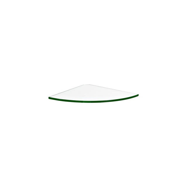 Dolle 0.31 in. H X 9.8 in. W X 9.8 in. D Clear Glass Corner Shelf, Pack of 3