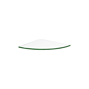 Dolle 0.31 in. H X 11.8 in. W X 11.8 in. D Clear Glass Corner Shelf, Pack of 3