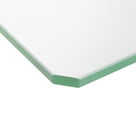 Dolle 0.31 in. H X 11.8 in. W X 11.8 in. D Clear Glass Corner Shelf, Pack of 3