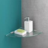Dolle 0.31 in. H X 11.8 in. W X 11.8 in. D Clear Glass Corner Shelf, Pack of 3