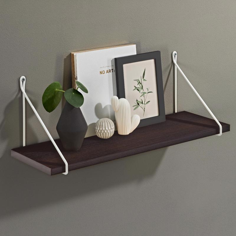 Dolle Lite .75 in. H X 23.6 in. W X 7.9 in. D Espresso Wood Shelf Board, Pack of 2