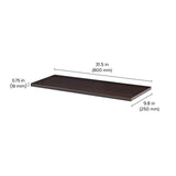 Dolle Lite .75 in. H X 31.5 in. W X 9.8 in. D Espresso Wood Shelf Board, Pack of 2