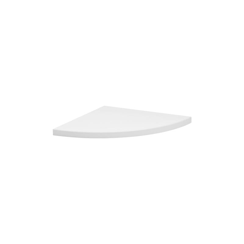 Dolle Lite .75 in. H X 11.8 in. W X 11.8 in. D White Wood Corner Shelf, Pack of 2