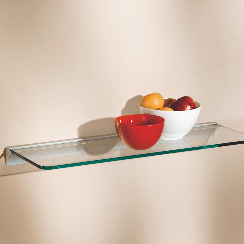 Dolle Glassline 0.31 in. H X 23.6 in. W X 5.9 in. D Clear Glass Shelf, Pack of 3