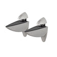 Dolle Ara 4.5 in. H X 1.8 in. W X 4.1 in. D Silver Metal Shelf Clips, Pack of 4