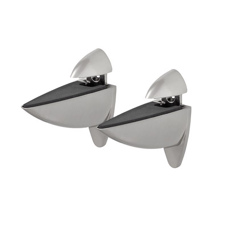 Dolle Ara 4.5 in. H X 1.8 in. W X 4.1 in. D Silver Metal Shelf Clips, Pack of 4
