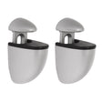 Dolle Jam 3 in. H X 1 in. W X 1.6 in. D Silver Metal Shelf Clips, Pack of 5