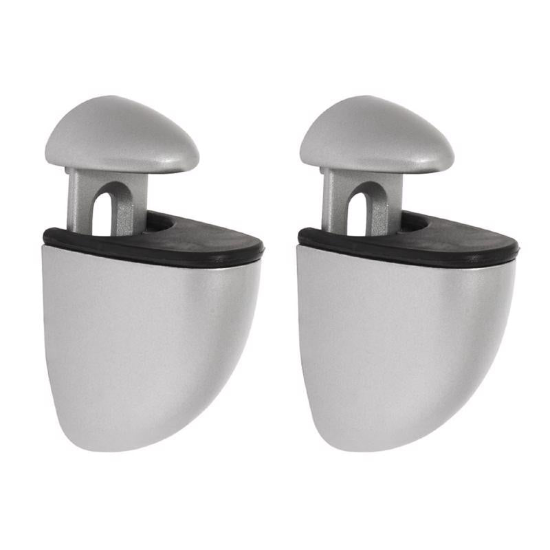 Dolle Jam 3 in. H X 1 in. W X 1.6 in. D Silver Metal Shelf Clips, Pack of 5