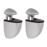 Dolle Jam 3 in. H X 1 in. W X 1.6 in. D Silver Metal Shelf Clips, Pack of 5