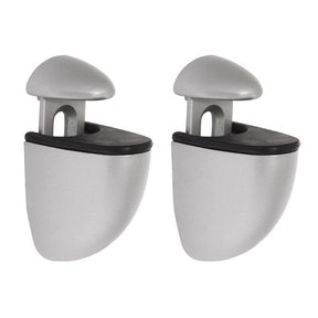 Dolle Jam 3 in. H X 1 in. W X 1.6 in. D Silver Metal Shelf Clips, Pack of 5