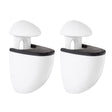 Dolle 3 in. H X 1 in. W X 1.6 in. D White Metal Shelf Clips, Pack of 5