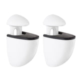 Dolle 3 in. H X 1 in. W X 1.6 in. D White Metal Shelf Clips, Pack of 5