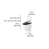 Dolle 3 in. H X 1 in. W X 1.6 in. D White Metal Shelf Clips, Pack of 5