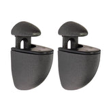 Dolle Jam 3 in. H X 1 in. W X 1.6 in. D Black Metal Shelf Clips, Pack of 5