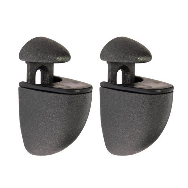 Dolle Jam 3 in. H X 1 in. W X 1.6 in. D Black Metal Shelf Clips, Pack of 5