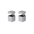 Dolle Bloc 2.5 in. H X 1.3 in. W X 1.3 in. D Silver Metal Shelf Clips, Pack of 5