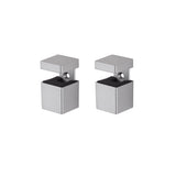 Dolle Bloc 2.5 in. H X 1.3 in. W X 1.3 in. D Silver Metal Shelf Clips, Pack of 5
