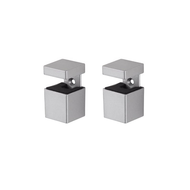 Dolle Bloc 2.5 in. H X 1.3 in. W X 1.3 in. D Silver Metal Shelf Clips, Pack of 5