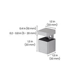 Dolle Bloc 2.5 in. H X 1.3 in. W X 1.3 in. D Silver Metal Shelf Clips, Pack of 5