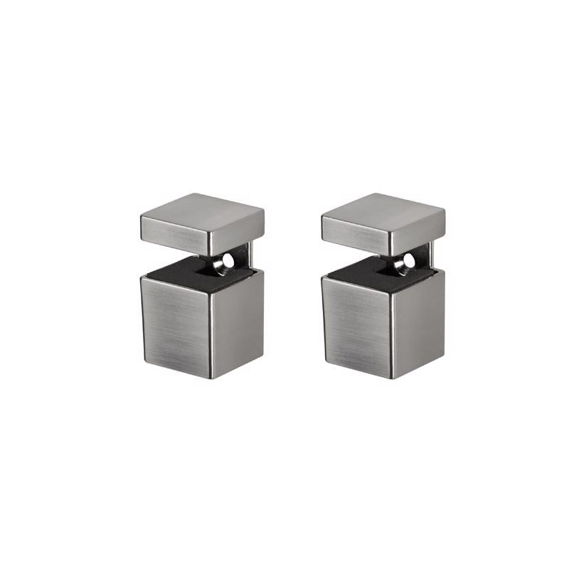 Dolle Bloc 2.5 in. H X 1.3 in. W X 1.3 in. D Silver Metal Shelf Clips, Pack of 5