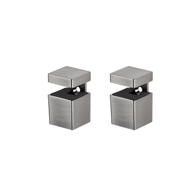 Dolle Bloc 2.5 in. H X 1.3 in. W X 1.3 in. D Silver Metal Shelf Clips, Pack of 5