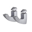 Dolle Scoop Maxi 4.9 in. H X 1.4 in. W X 4.1 in. D Silver Metal Shelf Clips, Pack of 5