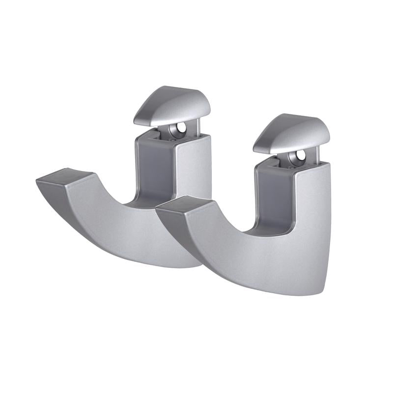 Dolle Scoop Maxi 4.9 in. H X 1.4 in. W X 4.1 in. D Silver Metal Shelf Clips, Pack of 5
