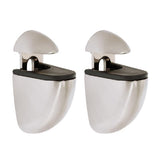 Dolle Jam 3 in. H X 1 in. W X 1.6 in. D Silver Metal Shelf Clips, Pack of 5