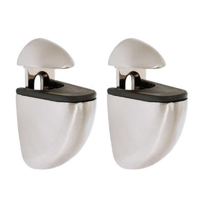 Dolle Jam 3 in. H X 1 in. W X 1.6 in. D Silver Metal Shelf Clips, Pack of 5