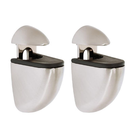 Dolle Jam 3 in. H X 1 in. W X 1.6 in. D Silver Metal Shelf Clips, Pack of 5