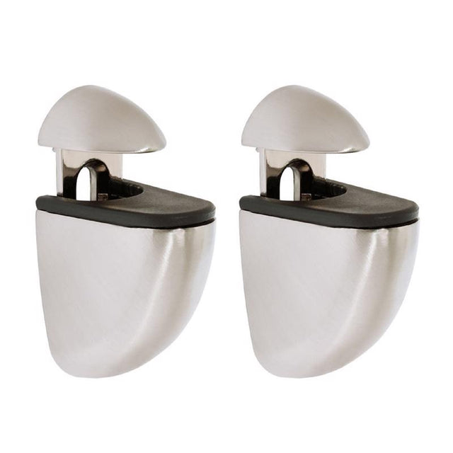 Dolle Jam 3 in. H X 1 in. W X 1.6 in. D Silver Metal Shelf Clips, Pack of 5