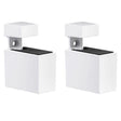Dolle Cuadro 2.7 in. H X 0.9 in. W X 1.9 in. D White Metal Shelf Clips, Pack of 7