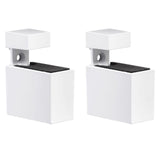 Dolle Cuadro 2.7 in. H X 0.9 in. W X 1.9 in. D White Metal Shelf Clips, Pack of 7