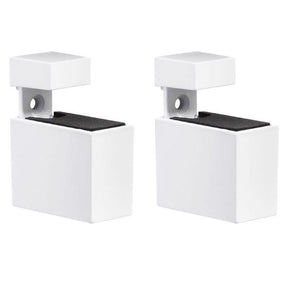Dolle Cuadro 2.7 in. H X 0.9 in. W X 1.9 in. D White Metal Shelf Clips, Pack of 7