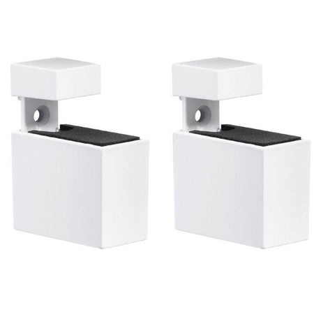 Dolle Cuadro 2.7 in. H X 0.9 in. W X 1.9 in. D White Metal Shelf Clips, Pack of 7