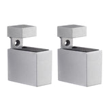 Dolle Cuadro 2.7 in. H X 0.9 in. W X 1.9 in. D Silver Metal Shelf Clips, Pack of 7