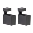 Dolle Cuadro 2.7 in. H X 0.9 in. W X 1.9 in. D Black Metal Shelf Clips, Pack of 7