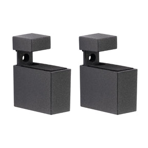 Dolle Cuadro 2.7 in. H X 0.9 in. W X 1.9 in. D Black Metal Shelf Clips, Pack of 7