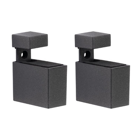Dolle Cuadro 2.7 in. H X 0.9 in. W X 1.9 in. D Black Metal Shelf Clips, Pack of 7