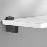 Dolle Cuadro 2.7 in. H X 0.9 in. W X 1.9 in. D Black Metal Shelf Clips, Pack of 7